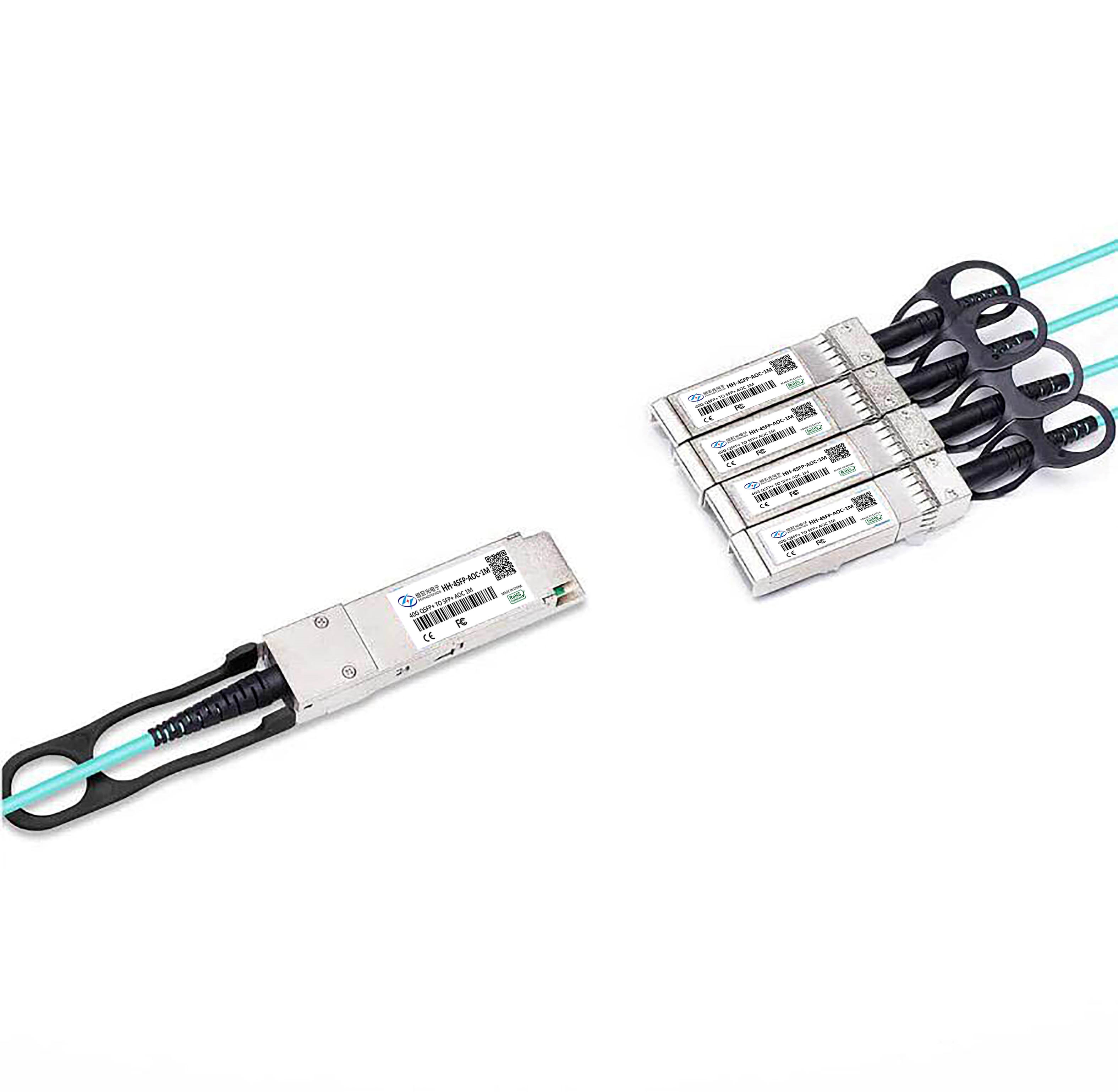 Active Optical Cables 40G TO 10G QSFP